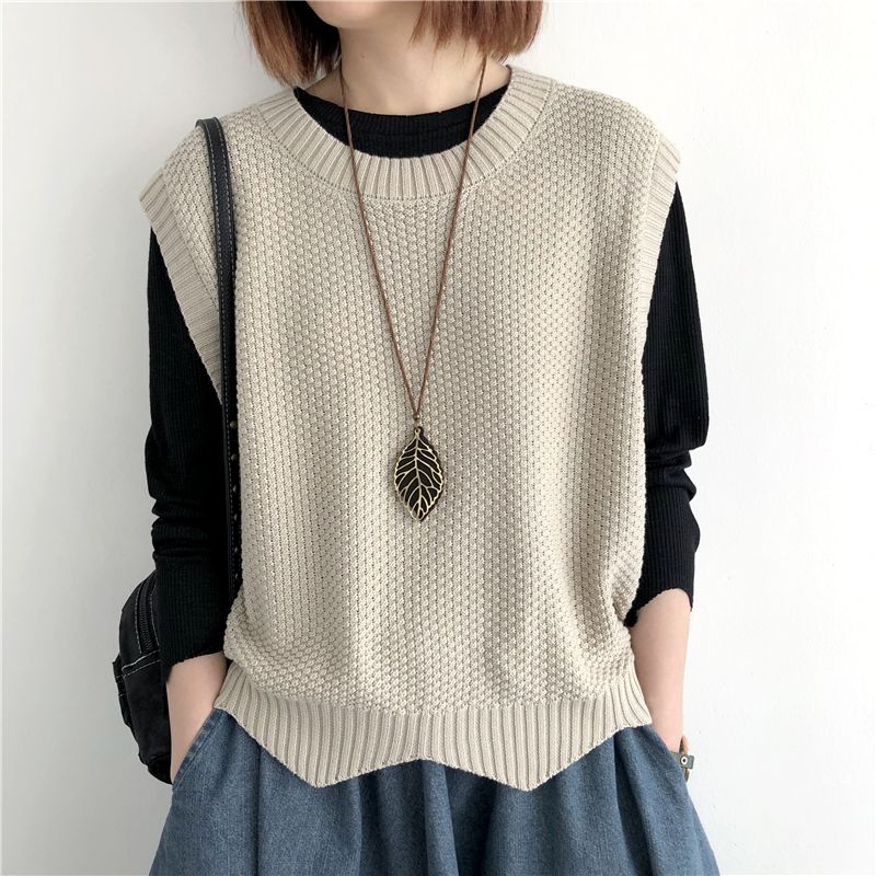 Winter Clothing Trends 2025 Women'S - クロップドニットベスト女性用安い服ジャンパー服ショートチョッキトレンド2025若々しい滑らかなY2kレディースセータープルオーバー