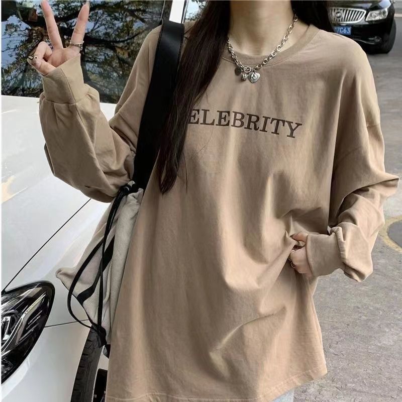 Winter Clothing Trends 2025 Women'S - プリントTシャツ レディース トップス ゆったり ブラウン 2025