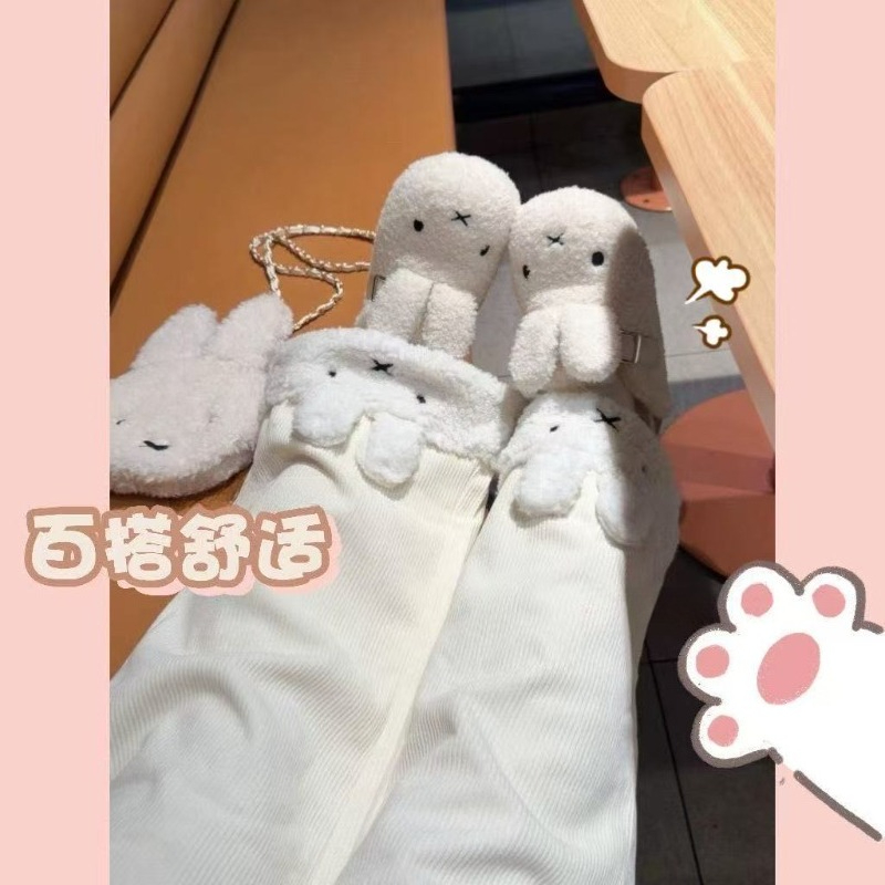 Winter Clothing Anime - アニメミッフィー コーデュロイ ロングパンツ 裏起毛 厚手 暖かい