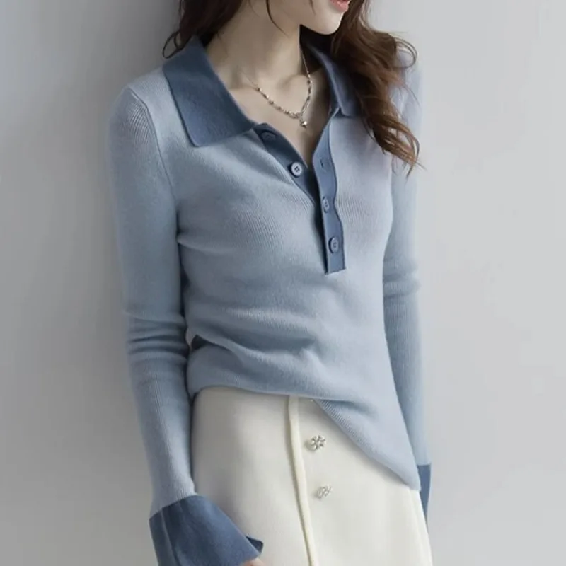 Winter Clothing Trends 2025 Women'S - 女性用襟付きポロシャツ,韓国服,安いトップス,トレンディなラグジュアリー,ベーシックセールス,秋冬,2022