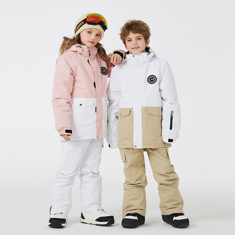 Winter Clothing For Boys - 子供用スノースーツウェア,スノーボードウェアセット,スキージャケットとストラップパンツ,男の子と女の子の冬のコスチューム