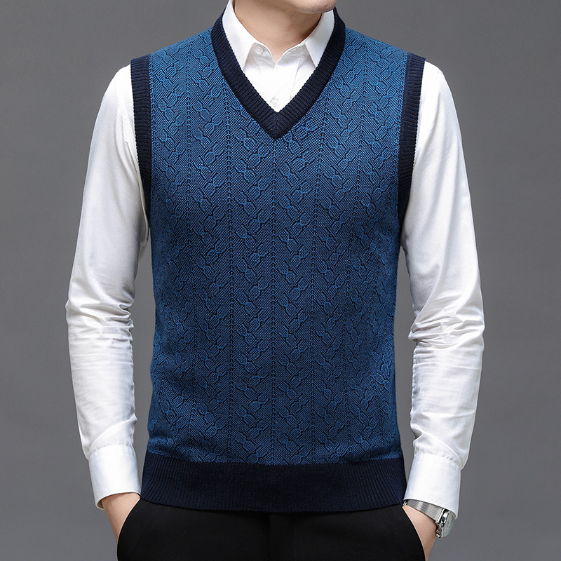 Winter Clothing Brand - ブラウンブランドセーターメンズ服 2026 秋ウール無地ニットセーターベスト男性ファッションジャカード厚い冬服