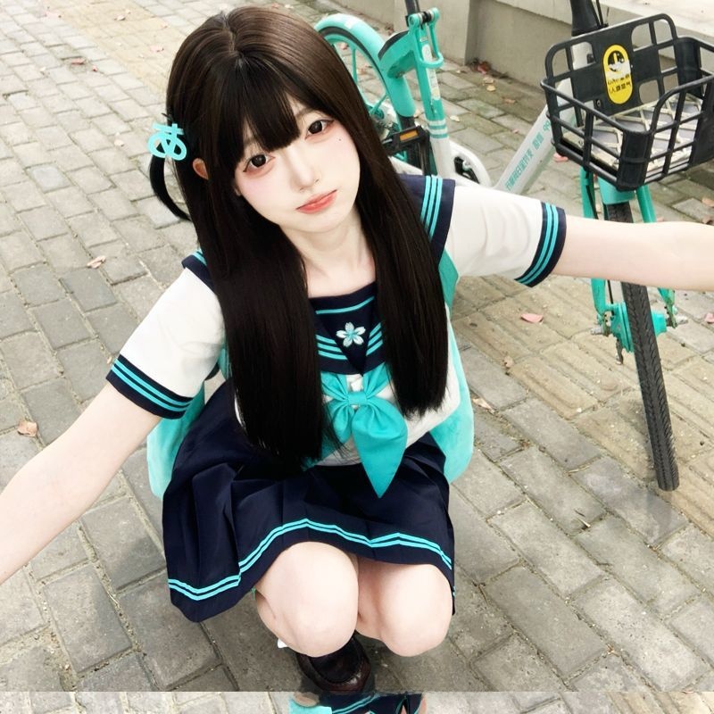 オリジナル甘い学校制服衣装大きいサイズ JK セーラースーツ - Winter Clothing Brand のレビューと価格