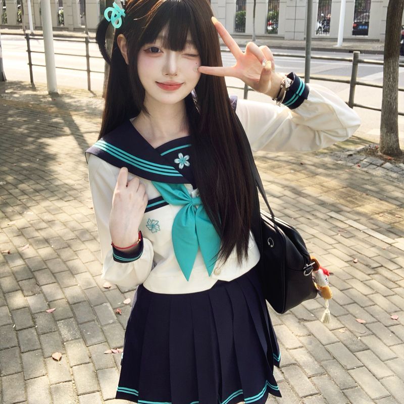 オリジナル甘い学校制服衣装大きいサイズ JK セーラースーツ - Winter Clothing Brand のレビューと価格