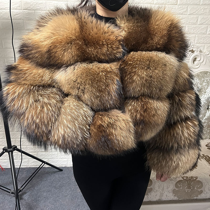 プラスサイズトップスブラウンファーマオマオコン肥満女性のアウ - Winter Clothing Online のレビューと価格