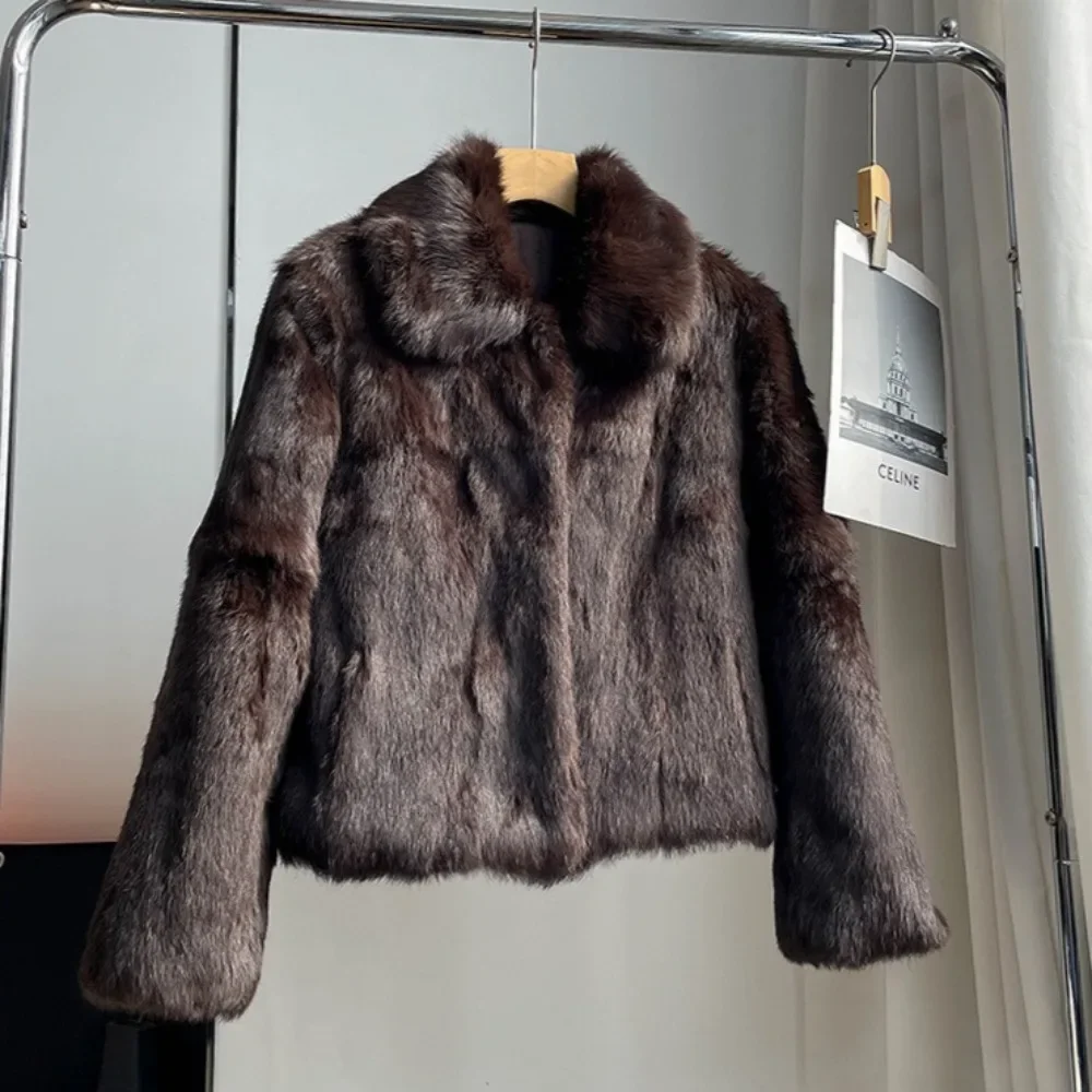 Natural Rabbit Fur Coat Women  - Winter Clothing Store のレビューと価格