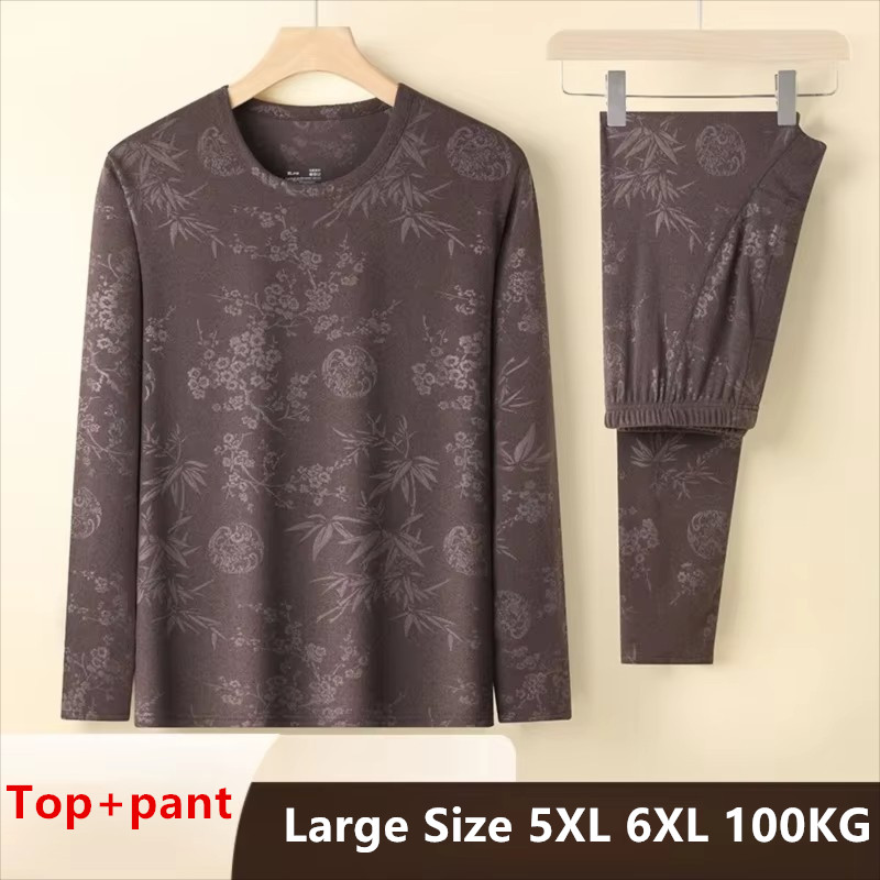 新着メンズサーマル下着セット プリント ファッション トレン - Warm Winter Clothing のレビューと価格
