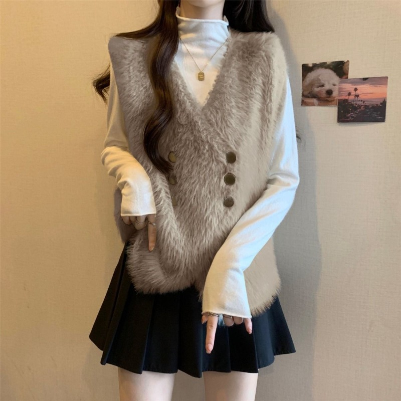ニットベスト女性用カーディガン衣類販売トップスチョッキ 20 - Winter Clothing Trends 2025 Women'S のレビューと価格