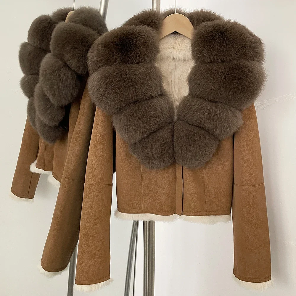 2025秋冬新作ファーコート 天然フォックスファー襟付きコー - Winter Clothing Store のレビューと価格