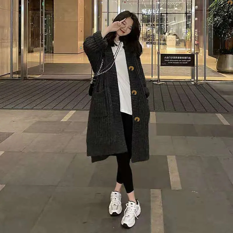 バックルとボタンなしのゆったりとしたレイジー風セーターカーデ - Winter Clothing Trends 2025 Women'S のレビューと価格