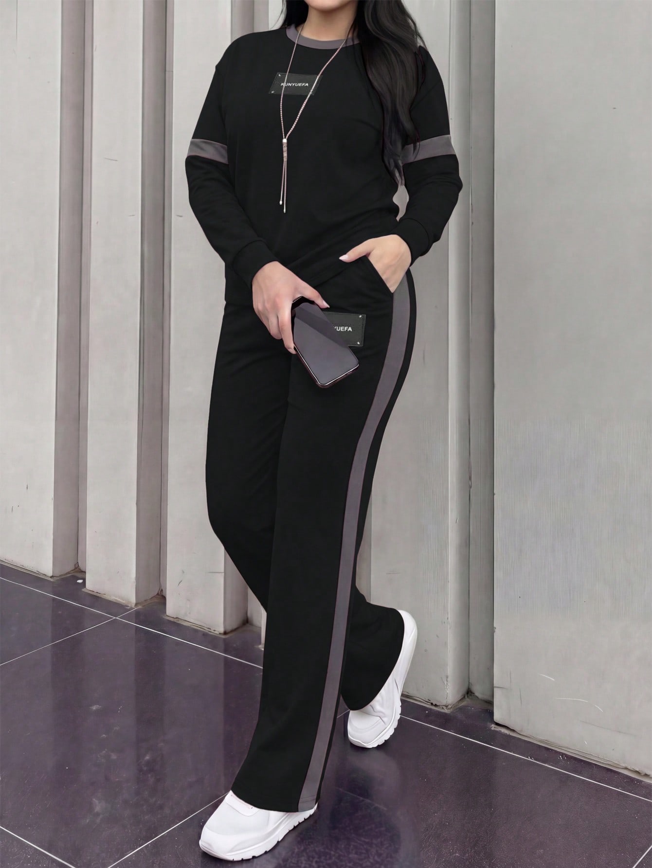 春と秋の女性向け新作：快適なルーズカラーのカラーブロックスト - Winter Clothing Sale のレビューと価格