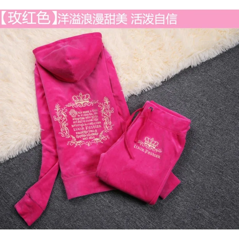 Jc-女性のベルベットのトラックスーツ,ブランドのベルベット - Winter Clothing Brand のレビューと価格