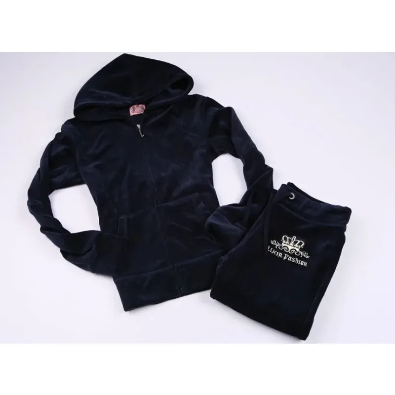 Jc-女性のベルベットのトラックスーツ,ブランドのベルベット - Winter Clothing Brand のレビューと価格
