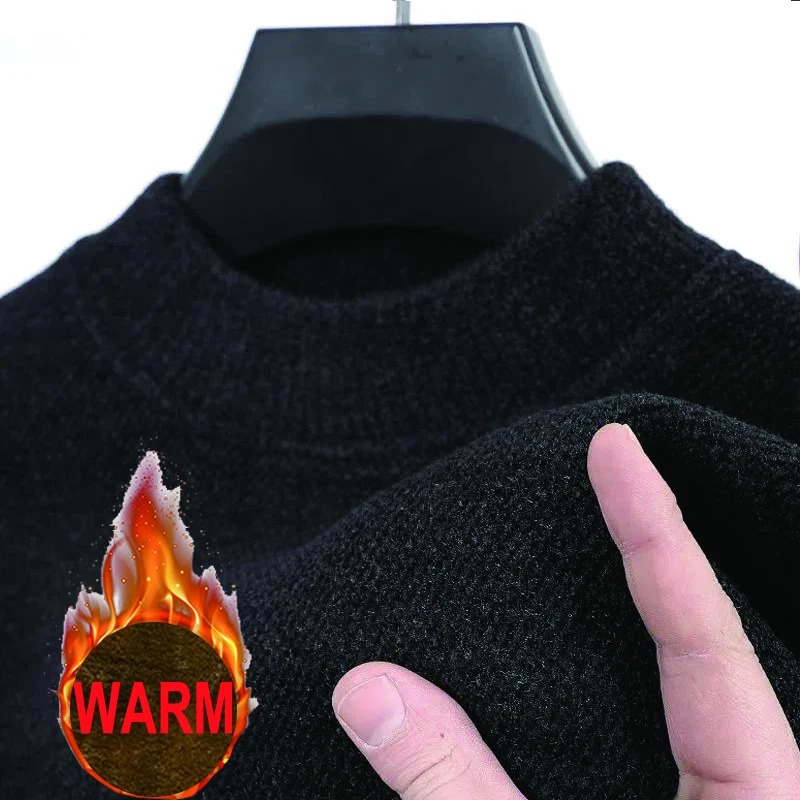 メンズニットウェアセーター新しい秋冬長袖無地プルオーバー男性 - Winter Clothing Brand のレビューと価格