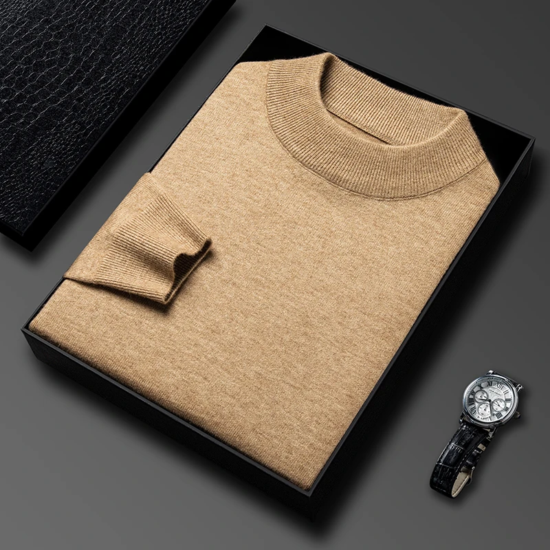 ハーフタートルネックニットセーター新秋/冬モックネックスウェ - Winter Clothing Brand のレビューと価格