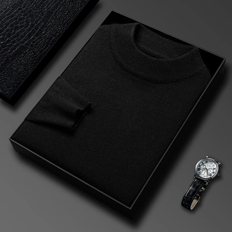 ハーフタートルネックニットセーター新秋/冬モックネックスウェ - Winter Clothing Brand のレビューと価格