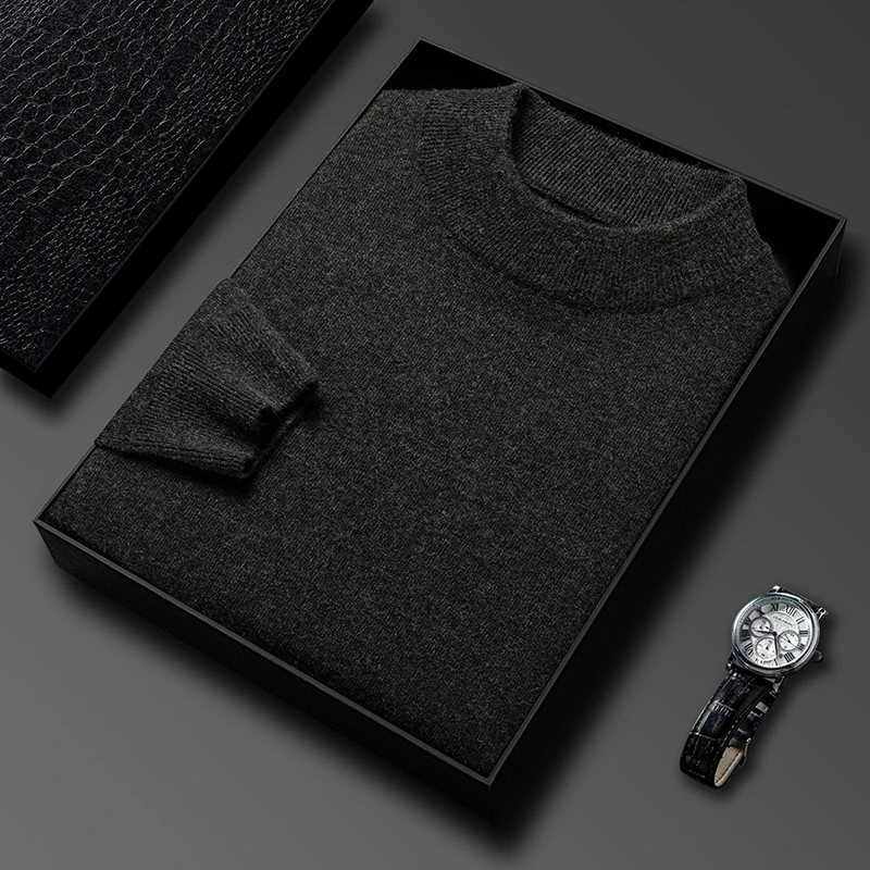 ハーフタートルネックニットセーター新秋/冬モックネックスウェ - Winter Clothing Brand のレビューと価格