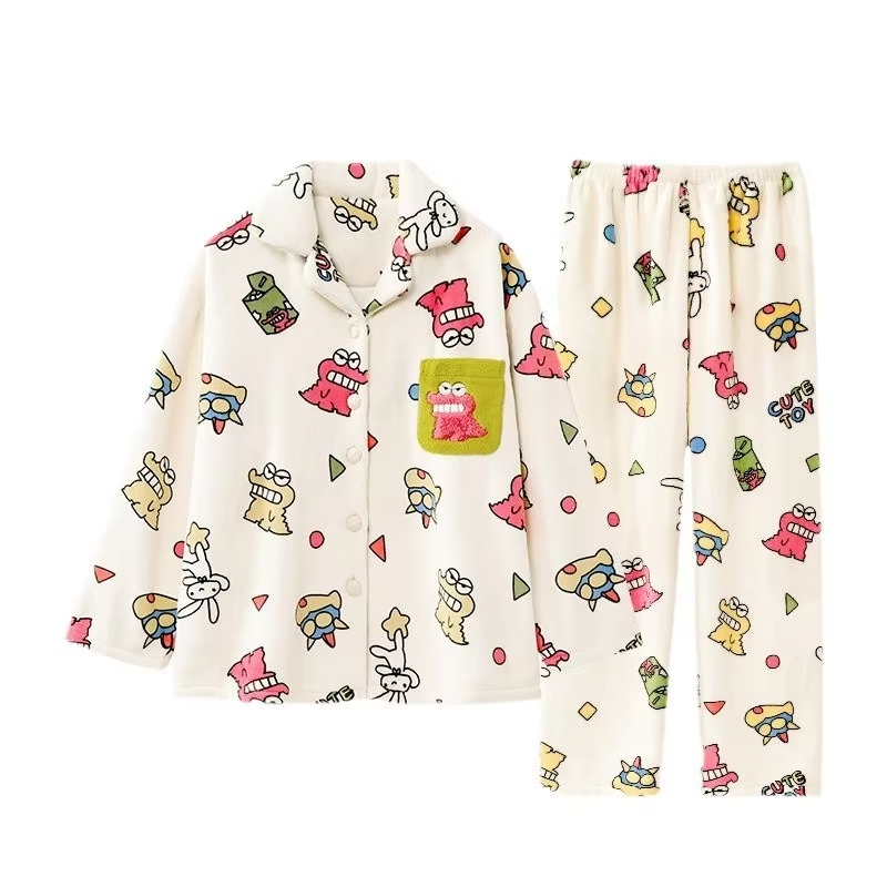 かわいいアニメクレヨンしんちゃん女性のパジャマセットかわいい - Winter Clothing Anime のレビューと価格