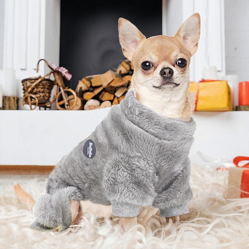 小型犬用セーター 冬用ペット服 男の子 女の子 フリース 子 - Winter Clothing For Boys のレビューと価格