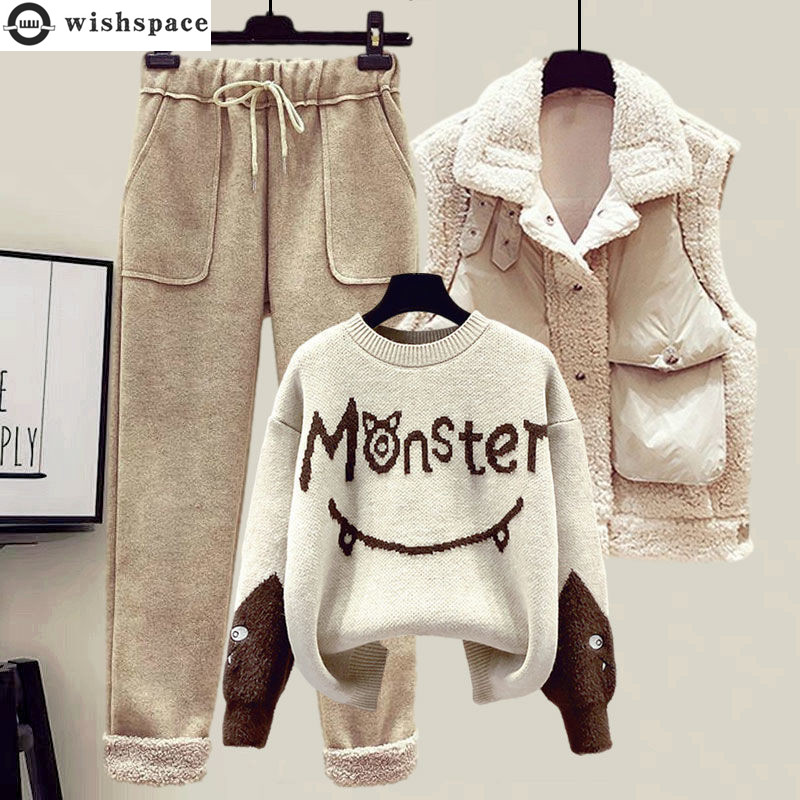 2024 冬の新カシミヤベストコート刺繍ニットセーターカジュ - Winter Clothing Sale のレビューと価格
