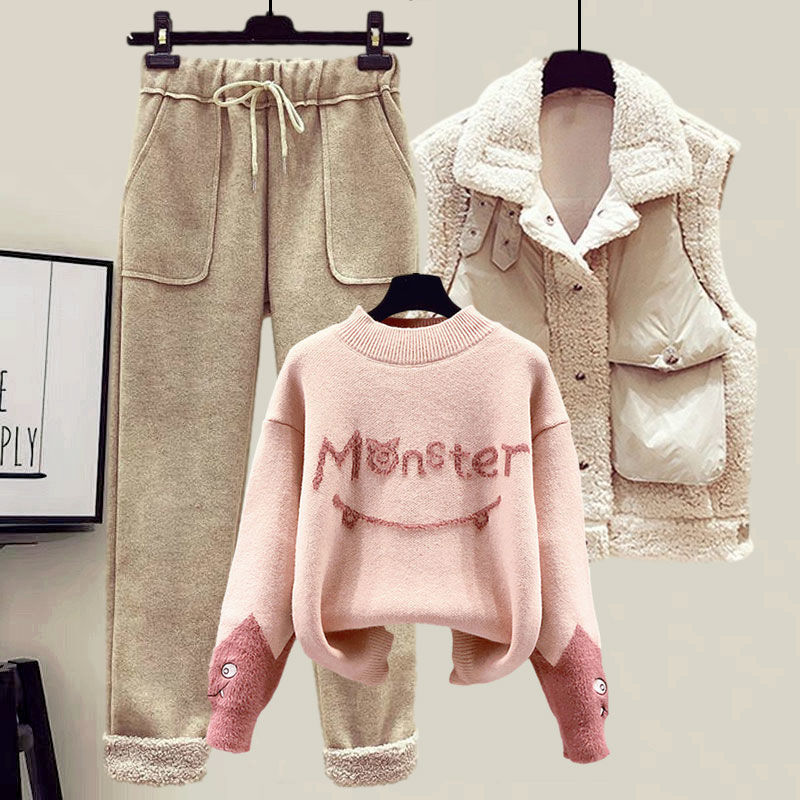 2024 冬の新カシミヤベストコート刺繍ニットセーターカジュ - Winter Clothing Sale のレビューと価格