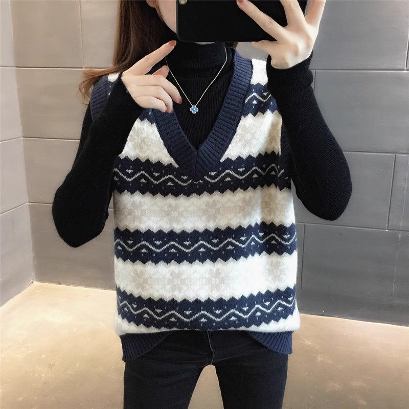 レディースニットベストプルオーバーヴィンテージフォーマルカジ - Winter Clothing Trends 2025 Women'S のレビューと価格