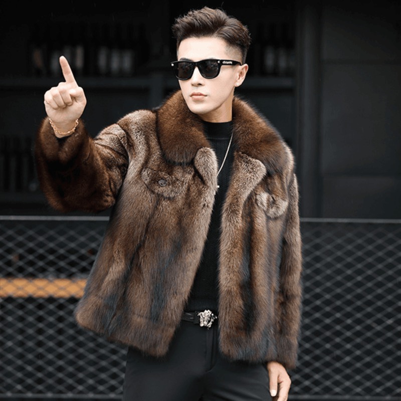高級ブランド メンズ ミンクファーコート 冬新作 厚手 フォ - Winter Clothing Brand のレビューと価格