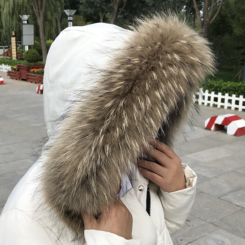 女性用の本物の毛皮の襟,冬用の女性用コートパーカー,アライグ - Winter Clothing Online のレビューと価格