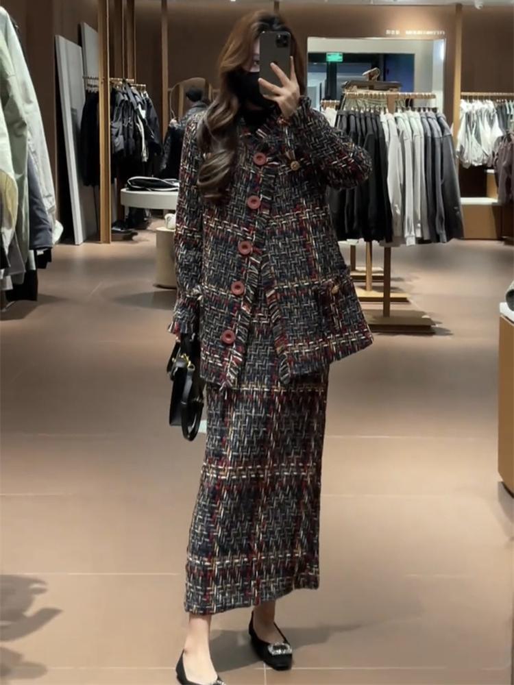 冬の新作レディースファッション、高級感のある雰囲気の粗織り、 - Winter Clothing Online のレビューと価格