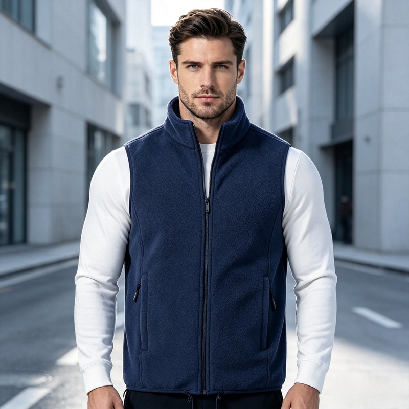 新作秋冬ポーラーフリースベスト メンズウェア パーカー フェ - Winter Clothing Store のレビューと価格