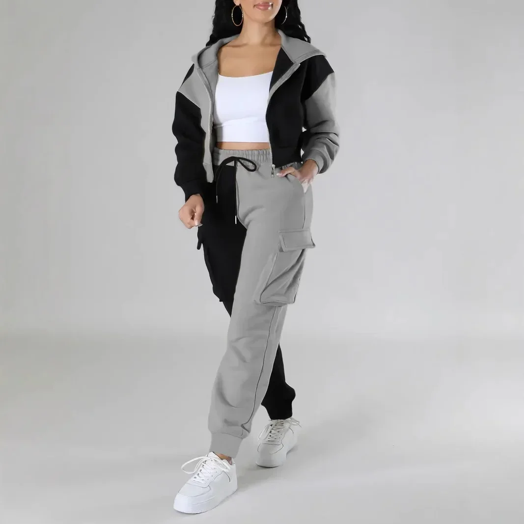 女性ルース秋冬 2 枚スーツマッチングセットパーカートラック - Winter Clothing Sale のレビューと価格