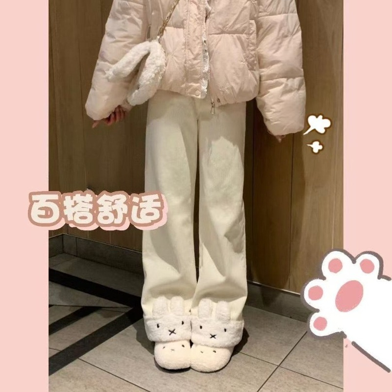 アニメミッフィー コーデュロイ ロングパンツ 裏起毛 厚手  - Winter Clothing Anime のレビューと価格