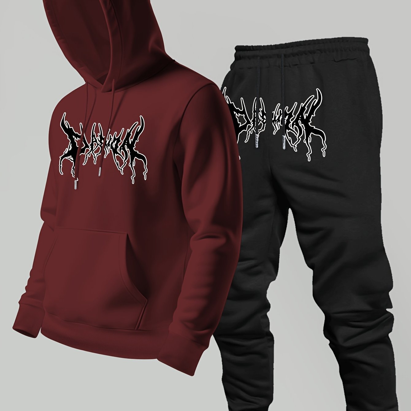 ストリートトレンドブランドのプリント入りフード付きスウェット - Winter Clothing Brand のレビューと価格