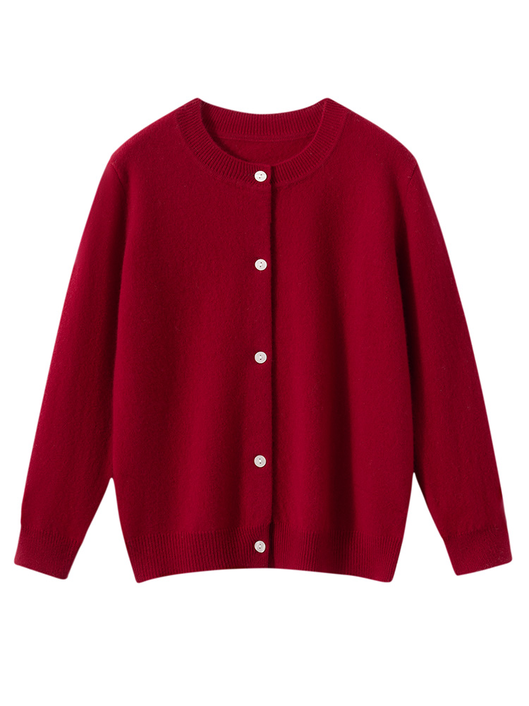 子供のウールセーター O ネックカーディガン秋冬男の子女の子 - Winter Clothing For Boys のレビューと価格