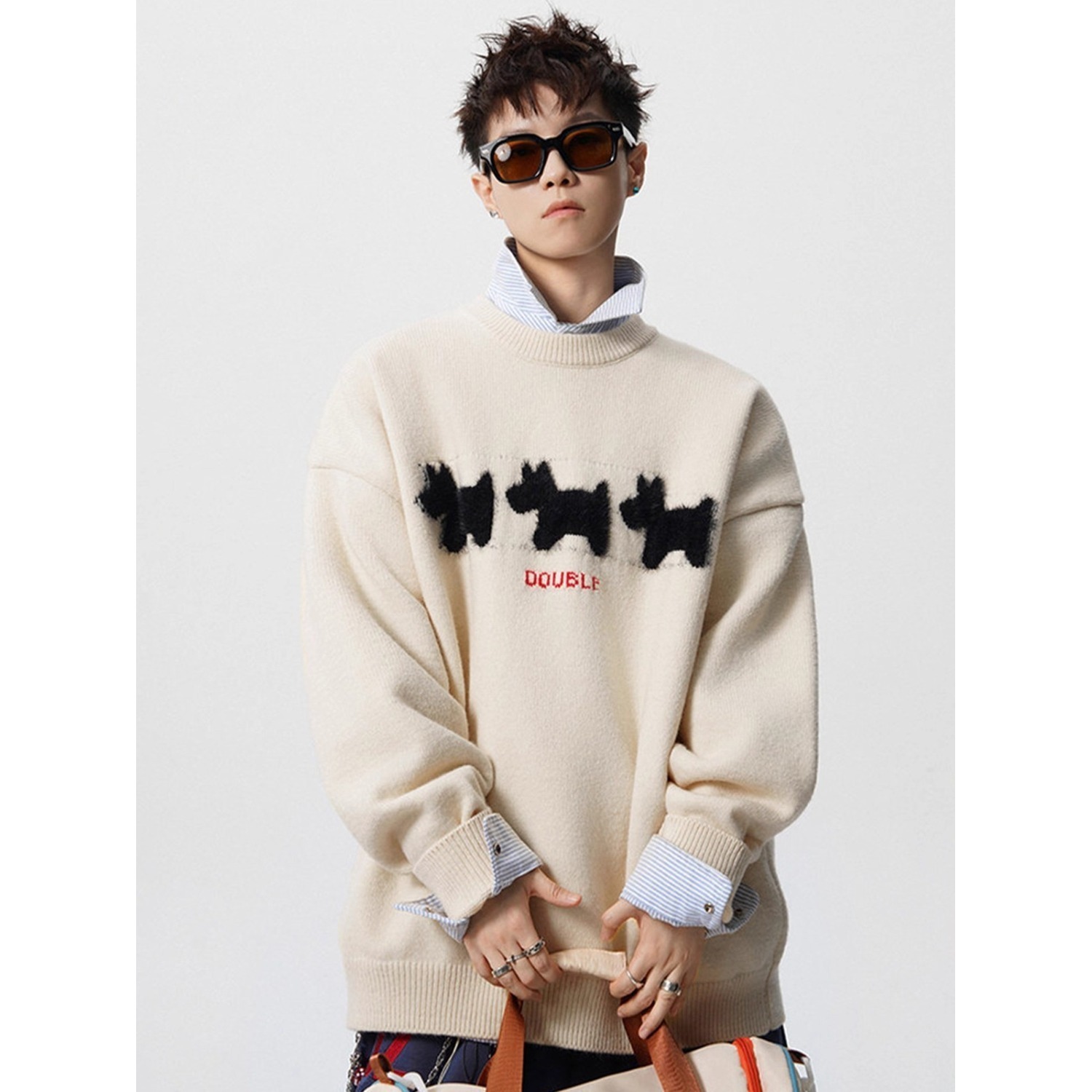 新しいクルーネックセーター男性女性のためのトレンディなブラン - Winter Clothing Brand のレビューと価格
