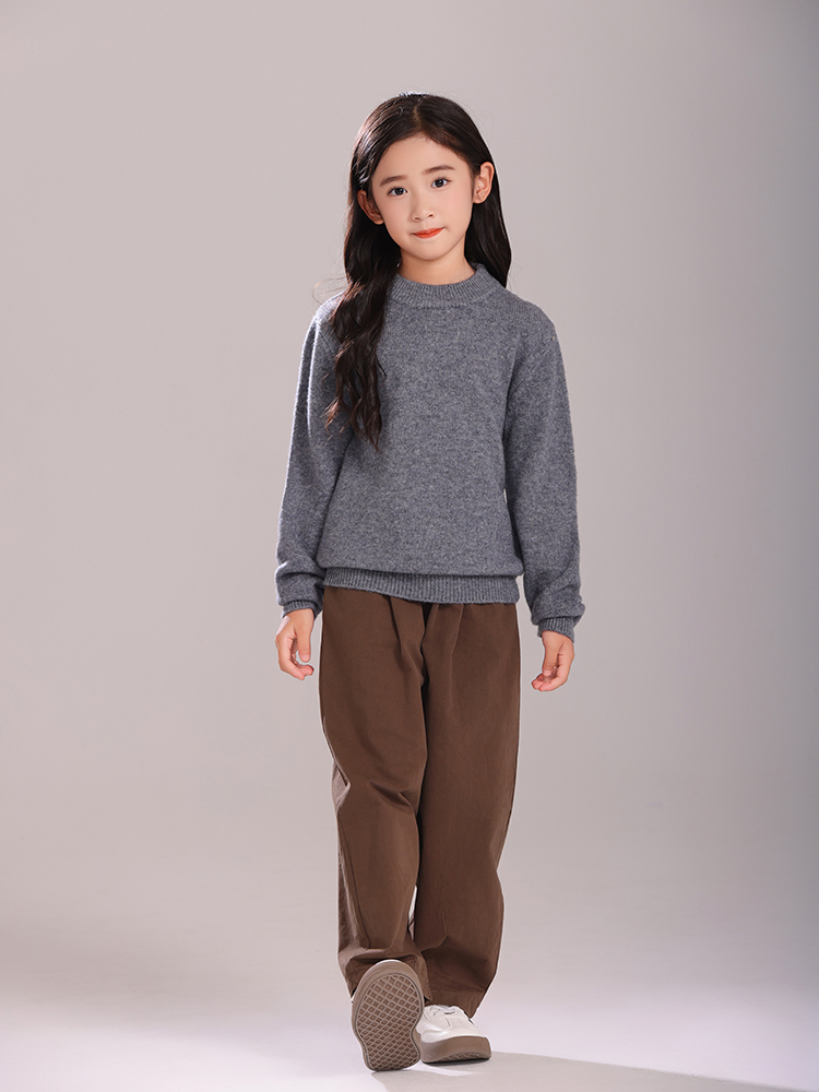 子供のウールのセータープルオーバー秋冬ガールズボーイズベーシ - Winter Clothing For Boys のレビューと価格